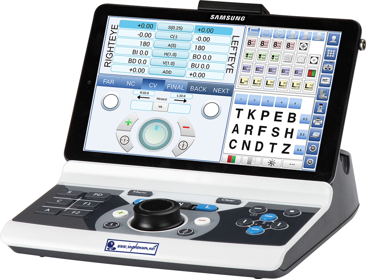 CV7800 Tablette Samsung avec console de commande ergonomique